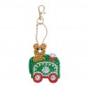 4pcs Christmas Train Key Chain - Special Shaped Diamond