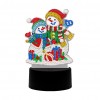 LED Christmas Snowman Lamp - Special Shaped Diamond