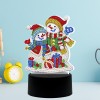 LED Christmas Snowman Lamp - Special Shaped Diamond