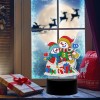 LED Christmas Snowman Lamp - Special Shaped Diamond