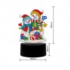 LED Christmas Snowman Lamp - Special Shaped Diamond