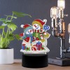 LED Christmas Snowman Lamp - Special Shaped Diamond