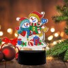 LED Christmas Snowman Lamp - Special Shaped Diamond