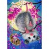 Upside Down Mouse  Handicraft - Full Round Diamond - 30x40cm
