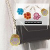 4pcs  Cartoon Cat Bear Paw Creative Diamond Keychain