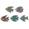 5pcs DIY Cartoon Fish Diamond  Keychain