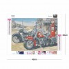 Motorcycle - Full Square Diamond - 30x40cm