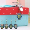 5pcs/Set DIY Cartoon Bird Full Drill Diamond Keychain