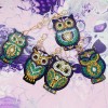 5pcs/Set DIY Cartoon Bird Full Drill Diamond Keychain
