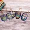 5pcs/Set DIY Cartoon Bird Full Drill Diamond Keychain