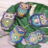 5pcs/Set DIY Cartoon Bird Full Drill Diamond Keychain
