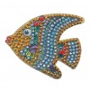 5pcs DIY Cartoon Fish Diamond  Keychain