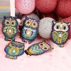 5pcs/Set DIY Cartoon Bird Full Drill Diamond Keychain