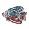5pcs DIY Cartoon Fish Diamond  Keychain