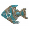 5pcs DIY Cartoon Fish Diamond  Keychain