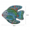 5pcs DIY Cartoon Fish Diamond  Keychain