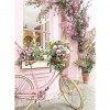 Pink Bicycle - Full Round Diamond - 30x40cm