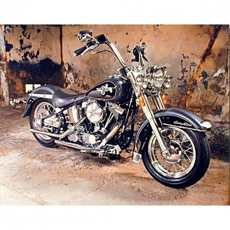 Motorcycle - Full Square Diamond - 40x30cm
