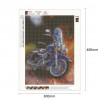 Motorcycle - Full Round Diamond - 30x40cm