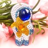 Planet 5pcs DIY Full Drill Special Shaped Diamond  Keychain
