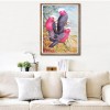 Parrots - Full Round Diamond - 40x30cm