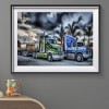 Car - Full Round Diamond - 40x30cm