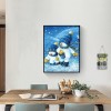 Two Snowman - Full Round Diamond - 30x40cm