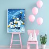 Two Snowman - Full Round Diamond - 30x40cm