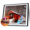 Snow Car - Full Round Diamond - 45x35cm