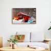 Snow Car - Full Round Diamond - 45x35cm