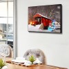 Snow Car - Full Round Diamond - 45x35cm