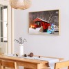 Snow Car - Full Round Diamond - 45x35cm