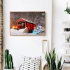 Snow Car - Full Round Diamond - 45x35cm