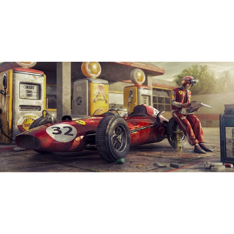 Retro Racing Car - F...