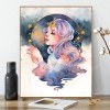 Beautiful Girl-Full Round Diamond-30x40cm