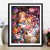 Beautiful Girl-Full Round Diamond-30x40cm