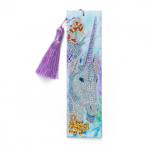 Diamond Painting Bookmark - Unicorn