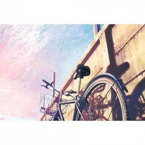 Bicycle - Full Round Diamond - 40*30cm