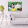 Snow White - Full Round Diamond - 40*30cm