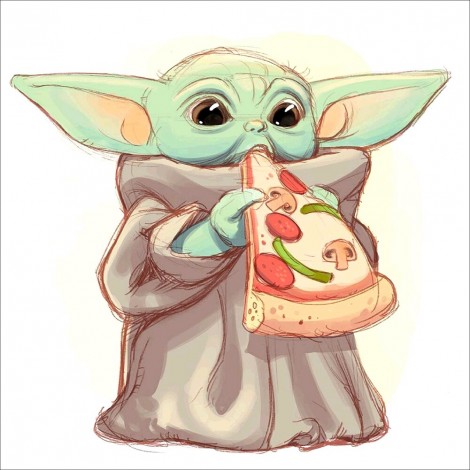 Yoda - Full Round Diamond - 30*30cm