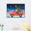 Christmas Car Snowman - Full Round Diamond - 40*30cm