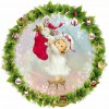 Christmas Girl Socks - Full Round Diamond - 40*40cm
