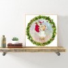 Christmas Girl Socks - Full Round Diamond - 40*40cm