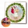 Christmas Girl Socks - Full Round Diamond - 40*40cm