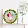 Christmas Girl Socks - Full Round Diamond - 40*40cm