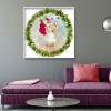 Christmas Girl Socks - Full Round Diamond - 40*40cm