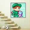 Cartoon Kids - Full Round Diamond - 30*30cm