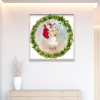 Christmas Girl Socks - Full Round Diamond - 40*40cm
