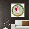 Christmas Girl Socks - Full Round Diamond - 40*40cm