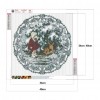 Christmas Girl Elk - Full Round Diamond - 40*40cm
